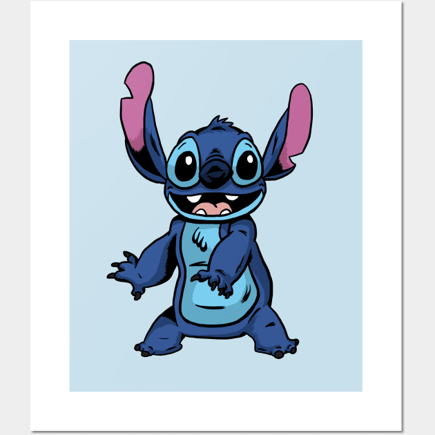 Stitch Wall Art by Black Snow Comics